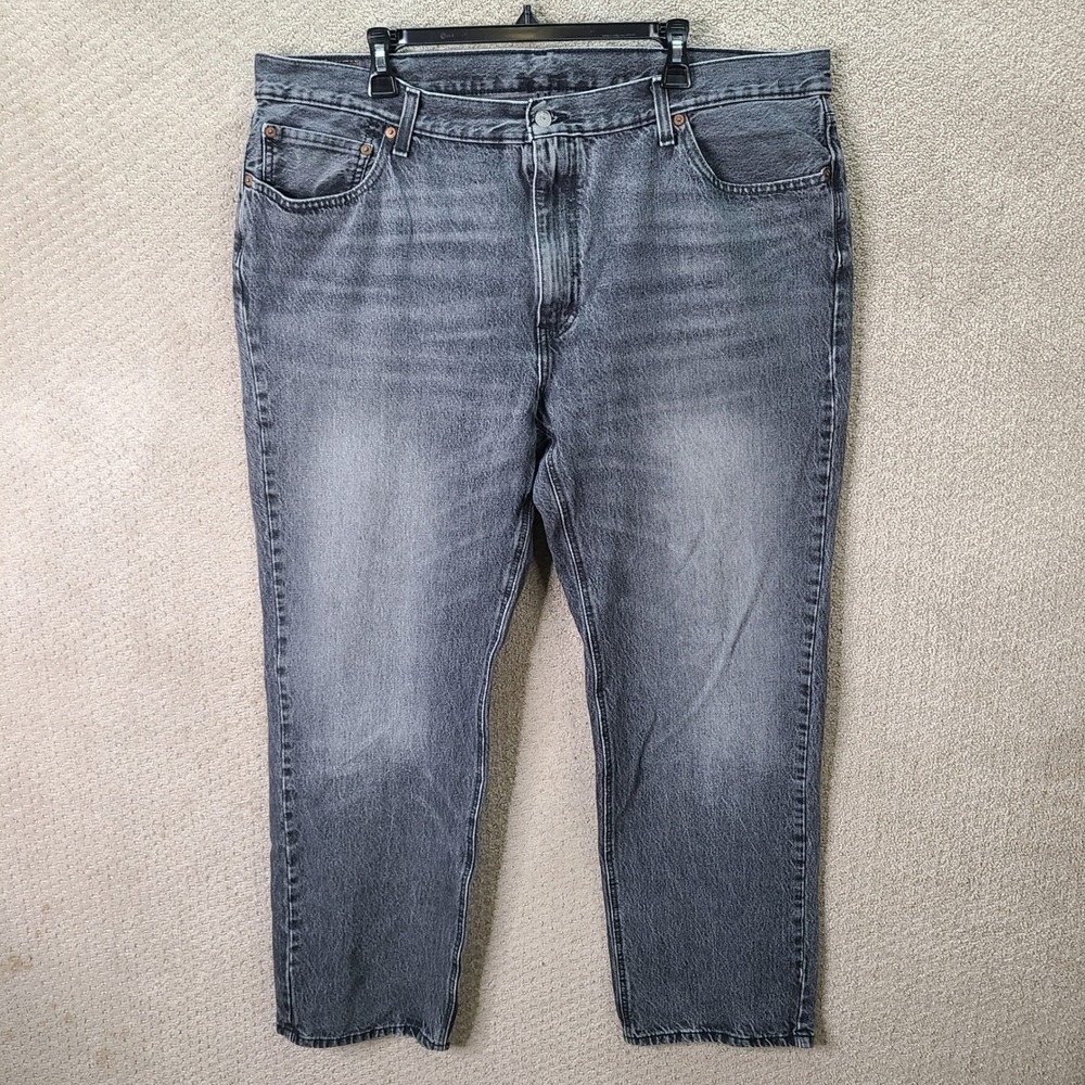 Levis 505 Jeans Mens 40x32 Gray Straight Leg Cotton Blend Casual Denim
